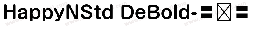 HappyNStd DeBold字体转换